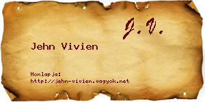 Jehn Vivien névjegykártya